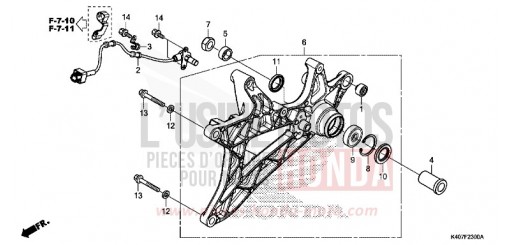 BRAS OSCILLANT NSS125ADF de 2015